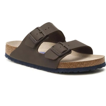 Klapki męskie Birkenstock Arizona regular z miękką wkładką brązowe r. 41