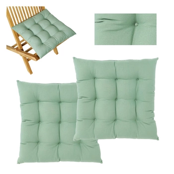 Poduszka komplet Westwing Ava ogrodowa na krzesła 2 szt zielony