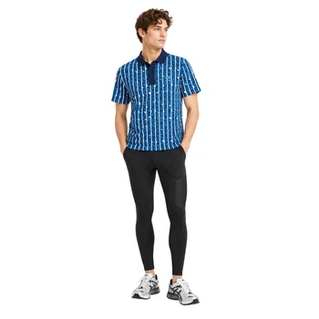 Legginsy męskie Lacoste sportowe treningowe getry czarne r. S