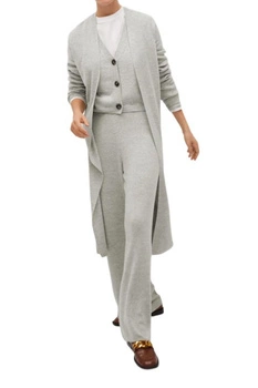 Sweter damski Mango Nantes narzutka ciepły dlugi