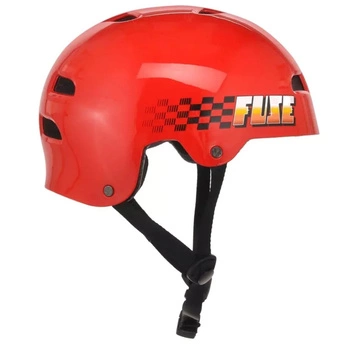 Kask Fuse Alpha Glossy Speedway rowerowy BMX czerwony