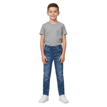 Spodnie chłopięce Tommy Hilfiger jeansy granatowe r. 128
