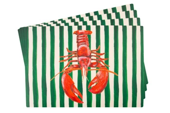 Winylowa podkładka na stół Catchi z homarem zestaw 4 sztuki