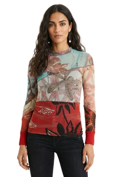 Bluzka damska Desigual Nebraska siateczka wzorzysta