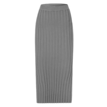 Spódnica damska Delicatelove Melbourne midi kaszmirowa szara