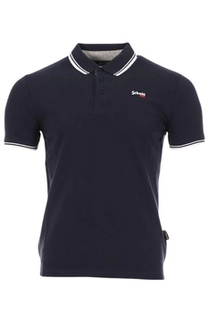 Koszulka męska Schott Bryan bawełniana polo czarna