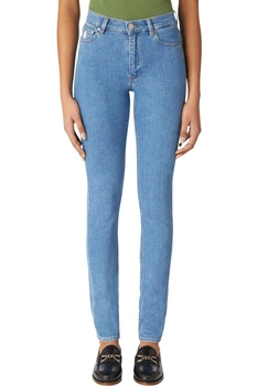Spodnie damskie Trussardi 150 Skinny jeansowe proste niebieskie