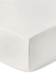 Prześcieradło Westwing Comfort bawełniane jasno szare z gumką 160 x 200