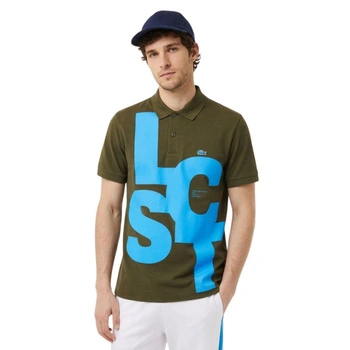 Koszulka męska Lacoste polówka klasyczna z zapieciem khaki r. S
