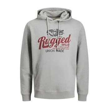 Bluza męska Jack&Jones Aaron kangurka z kapturem szara