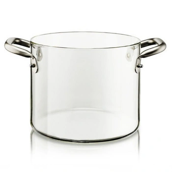 Szklany garnek KNINDUSTRIE by Massimo Castagna 9,5L bezbarwny