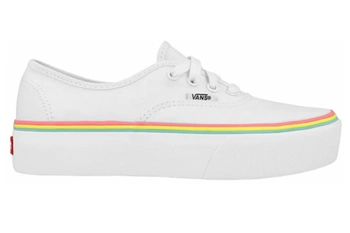 Buty damskie Vans Authentic Plaftor trampki białe na platformie
