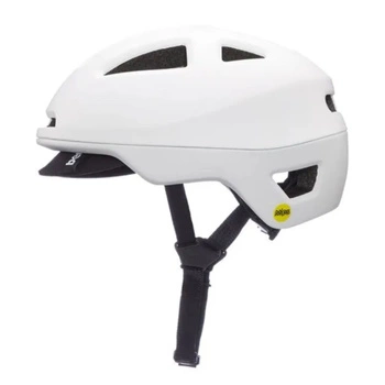 Kask rowerowy Bern Major  MIPS® miejski regulowany z daszkiem biały