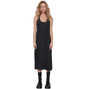 Sukienka damska Zara Flowing Dress midi czarna