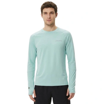Koszulka męska Lacoste zielony longsleeve o kroju slim fit r. XS