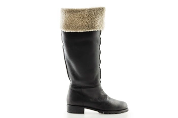 Buty damskie JOOP! kozaki skórzane wysokie czarne