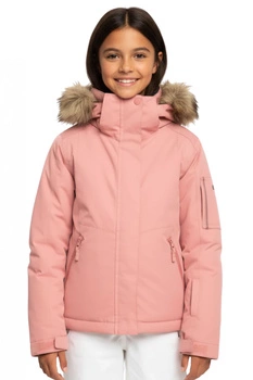 Kurtka dziewczęca Roxy Meade na narty różowa z membrana 10K