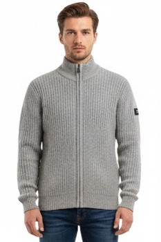 Sweter męski Jean-Louis Scherrer klasyczny szary