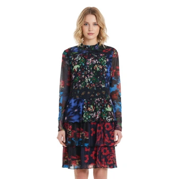 Sukienka damska Desigual Berlina mini plisowana r. S