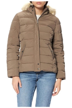 Kurtka damska Kaporal pikowana zimowa brązowa