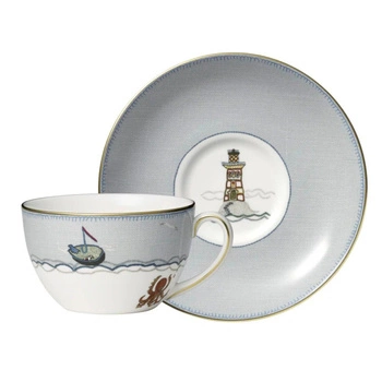 Filiżanka ze spodkiem Wedgwood Salors Farewell porcelanowa 180 ml