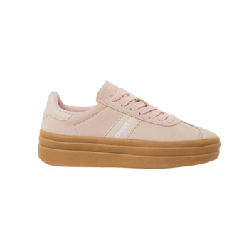 Buty damskie Superdry Velora Moos sneakersy różowe skórzane