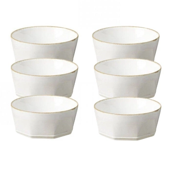 Miska do zupy Costa Nova Luzia biała ceramiczna 16 cm – zestaw 6 szt.