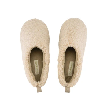 Kapcie damskie Flip  Flop Ballett*Teddy wygodne beżowe