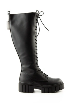 Buty damskie Even&Odd kozaki wysokie zasuwane czarne