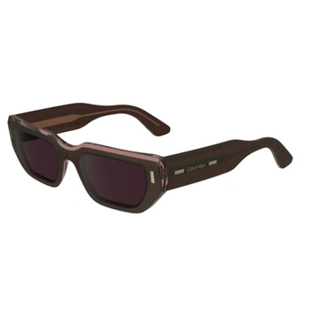 Okulary damskie Calvin Klein CK24500S 228 przeciwsłonczne prostokątne z filtem cat. S3