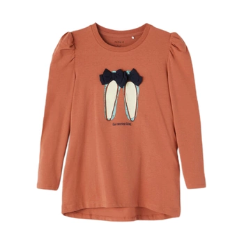 Bluzka dziecięca Name It Nika bawełniana z długim rękawem