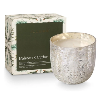 Świeca zapachowa sojowa Bloomingville Illume Balsam&Cedar w szkle