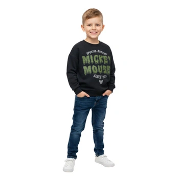 Bluza chłopięca Zara bawełniana czarnia Myszka Mickey r. 110