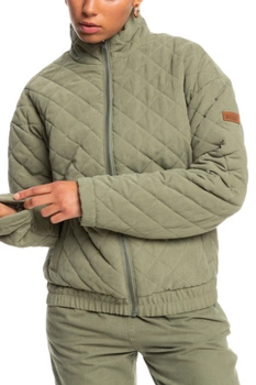 Kurtka damska Roxy Path to Paradise wiosenna pikowana zielona