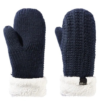 Rękawiczki damskie Jack Wolfskin Highloft jednopalczaste zimowe granatowe