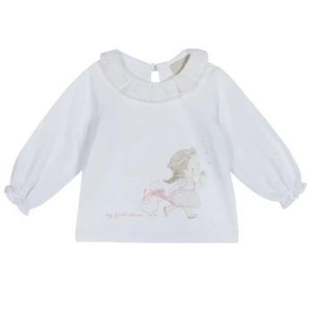 Bluzka dziecięca Chicco bawełniana z długim rękawem