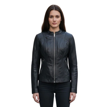 Kurtka damska La Petite Etoile Bellissa skórzana czarna