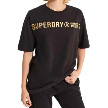 Koszulka damska Superdry Corporate Logo Foil t-shirt bawełna