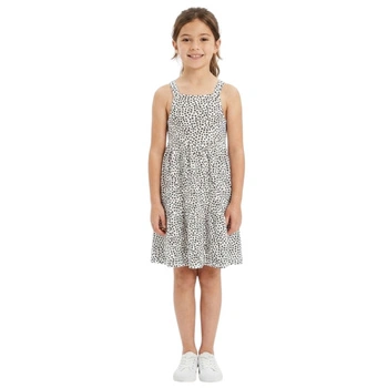 Sukienka dziewczęca Zara biała w kwiaty na ramiączkach