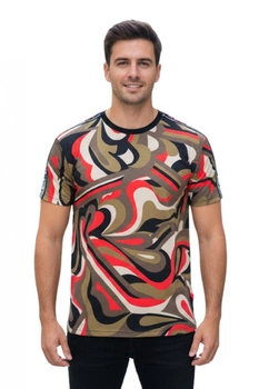 Koszulka męska Custo Barcelona T-Shirt wzorzysta