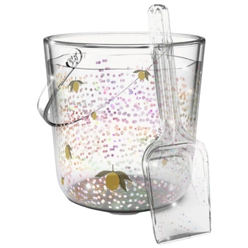 Zestaw zabawek do piasku Konges Sløjd Lemon wiaderko i łopatka brokatowy