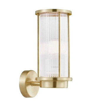 Lampa ścienna Nordlux Linton złoty kinkiet z mosiądzu