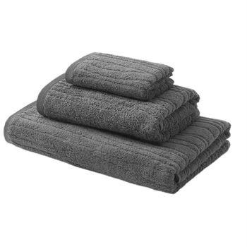 Zestaw ręczników Westwing Audrina 100% bawełna 550 g/m² szare 3 elementy