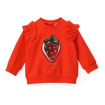 Bluza dziewczęca Original Marines czerwona bawełniana
