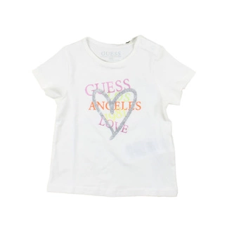 Koszulka młodzieżowa Guess t-shirt bawełniany biała