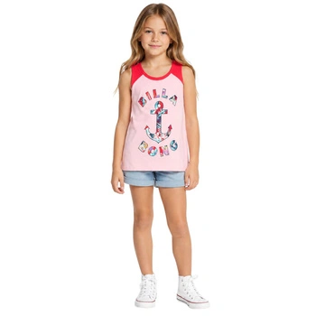 Koszulka dziecięca Billabong Cool Side top bawełniany różowa r. 140