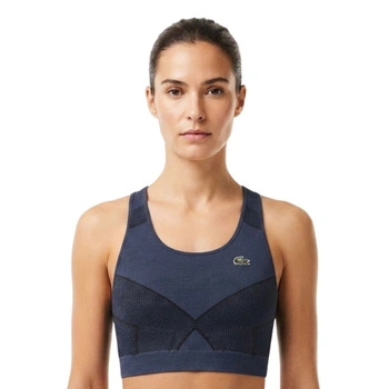 Top damski Lacoste Sport Seamless sportowy granatowy r. S