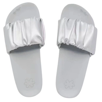 Klapki damskie Flip Flop Pool Gentle lekkie srebrne