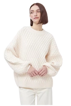 Sweter damski Delicatelove Palermo wełna kaszmir ecru r. S