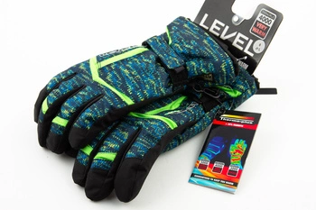 Rękawice dziecięce Level Heli narciarskie zielone